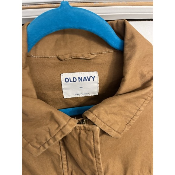 Old Navy Jacket Womens XS Brown‎ Shacket Barn Chore Military Workwear - Picture 2 of 8